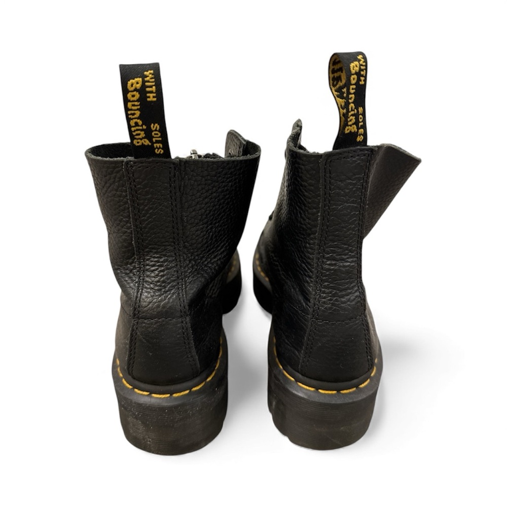 Doc Martens Black Sinclair Zip-Up Combat Boots - Picture 4 of 5